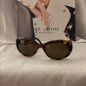 St. John Brown Tortoise Sunglasses. S-519 TOR